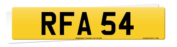 Registration number RFA 54